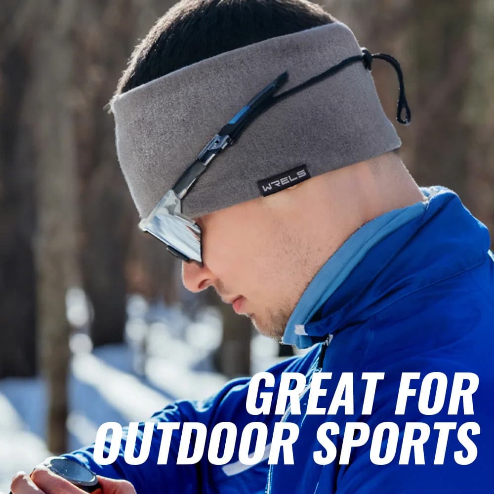 WRELS Ocieplana Opaska na Uszy – Polarowa Opaska Sportowa Zimowa do Biegania i Nart