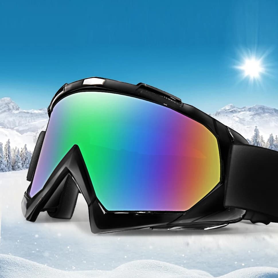 Gogle Narciarskie i Snowboardowe Outdoor – Podwójne Warstwy, Anti-Fog, Sportowe