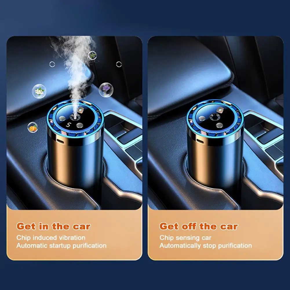 Inteligentny odświeżacz powietrza do samochodu – zapach nowego auta, aromaterapia LED