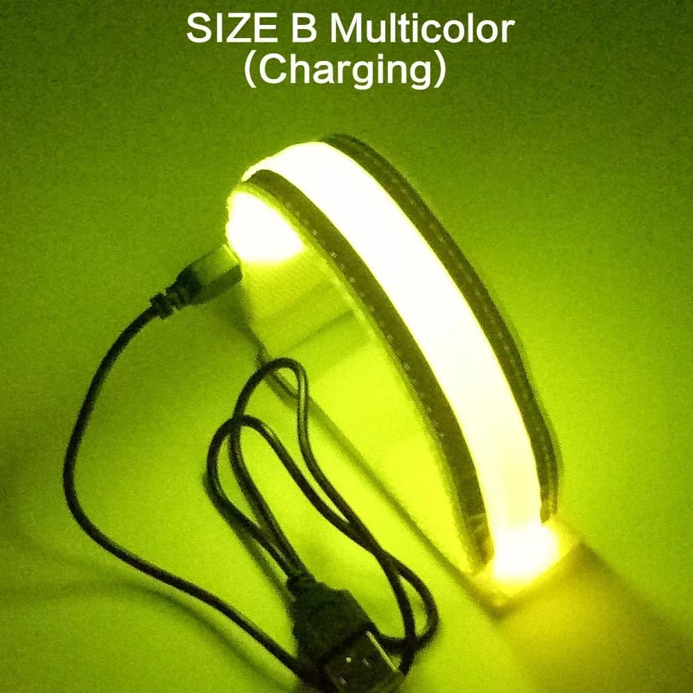 Sportowa Opaska LED do Biegania i Jazdy Rowerem – USB / Bateria, Odblaskowa Opaska Bezpieczeństwa na Noc