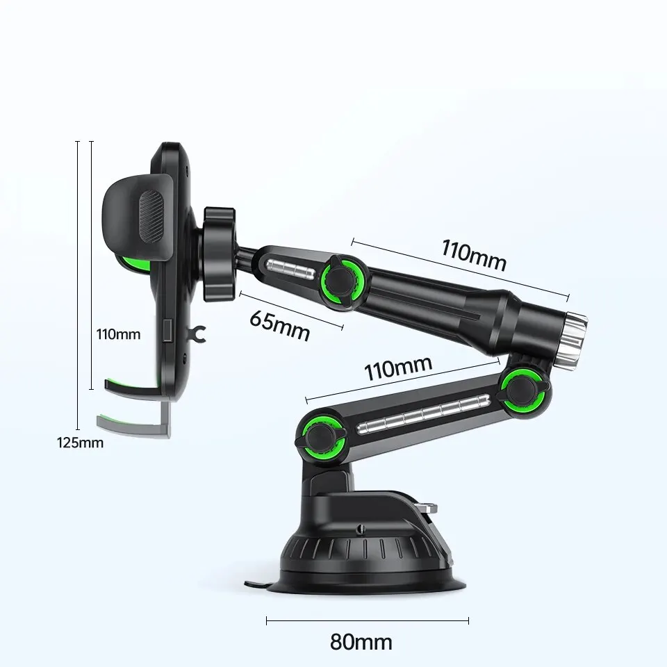 Uniwersalny uchwyt samochodowy na telefon – przyssawka na szybę, deskę lub okno